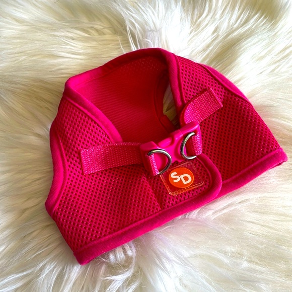 Simply Dog Pink Perforated Dog 🐕 Harness - Picture 1 of 10